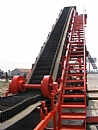 大傾角(jiǎo)皮(pí)帶輸送機(jī)裝(zhuāng)機使用案列